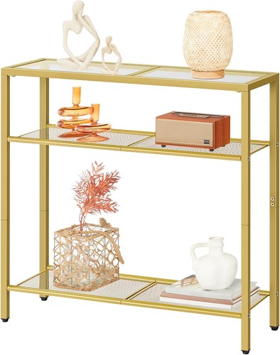 Tier gold console table - gold,