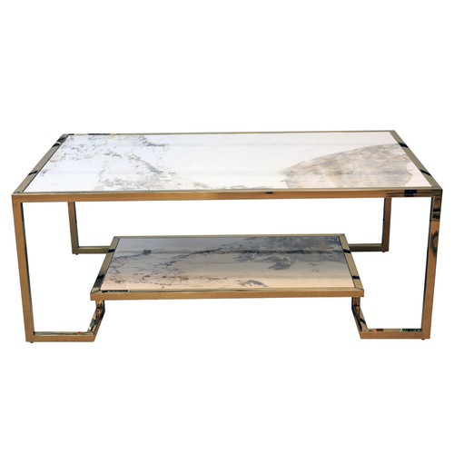 Sintered stone coffee console - stone,