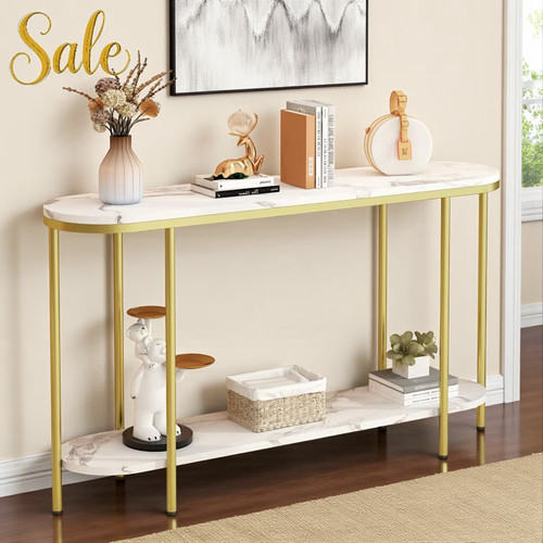 Tier oval console - oval, table