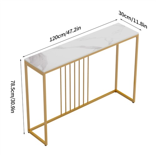 Modern console table - console, white